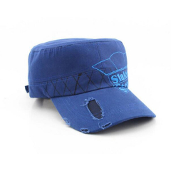 Promotional cotton fabric sports flat cap